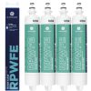 GE RPWFE Refrigerator Water Filter, and 50+ Other Impurities, Replace Every 6 Months for Best Results, Pack of 4